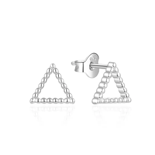 Agato Jemné stříbrné náušnice Trojúhelník AGT-E213P