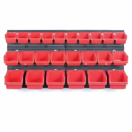 Závěsný panel na nářadí s 24 boxy Orderline, 80 x 16,5 x 40 cm