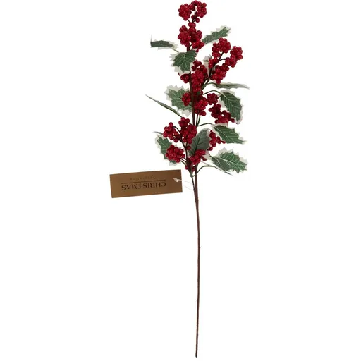 Zimní větvička Cesmína, 58 cm, plast