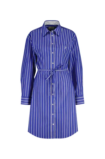 ŠATY GANT CLASSIC POPLIN STRIPE DRESS ROYAL BLUE