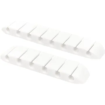 AlzaPower Long Cable Clips 2 pcs bílé (APW-COGLC2W)