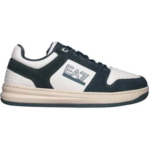 EA7 SLASHER SUEDE Vycházkové boty, bílá, velikost 43 1/3