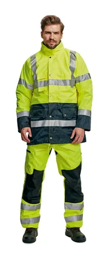 BI ROAD bunda HV oranžová/navy XXXL