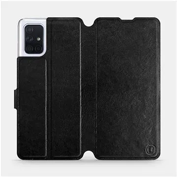 Flipové pouzdro na mobil Samsung Galaxy A71 v provedení  Black&Gray s šedým vnitřkem (5903516146864)