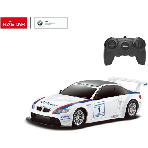 RC auto1:24 BMW M3 bílý