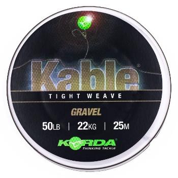 Korda olověná šňůra kable tight weave 7 m - gravel