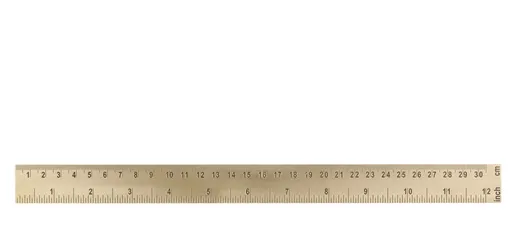 Mosazné pravítko Ruler brass - 31,5 cm Chic Antique