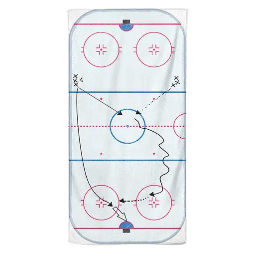 Osuška Hokejové cvičení (Velikost osušky: 70x140cm)