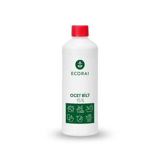Ecorai Ocet bílý 15 % láhev 1 l