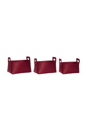 Sada úložných košů Hübsch Felt Basket 3-pack