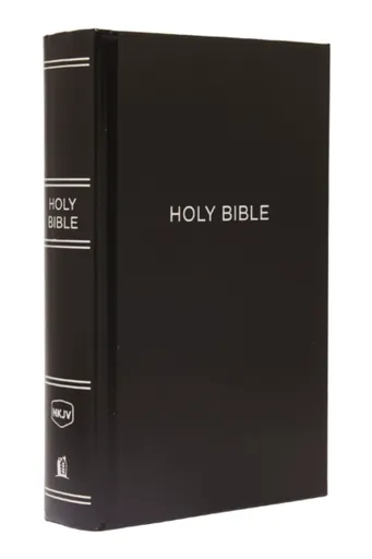 NKJV, Pew Bible, Large Print, Hardcover, Black, Red Letter, Comfort Print - Thomas Nelson