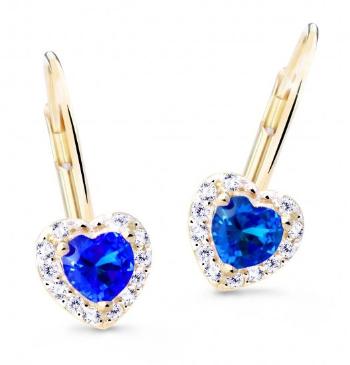 Cutie Jewellery Něžné náušnice s třpytivými zirkony Z8015-55-X-1 modrá