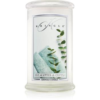 Kringle Candle Eucalyptus & Cotton vonná svíčka 624 g