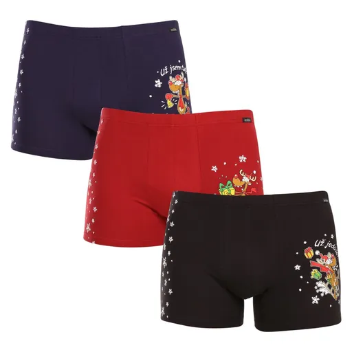 Andrie 3PACK pánské boxerky vícebarevné (PS 5779) M