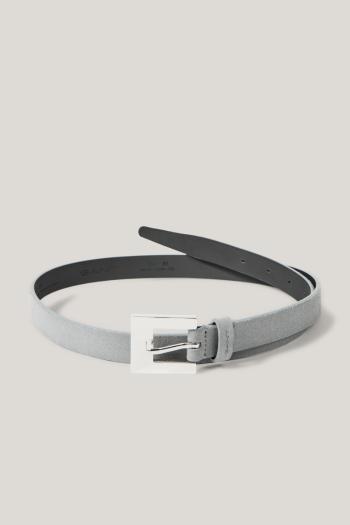 OPASEK GANT SLIM SUEDE BELT MID GREY