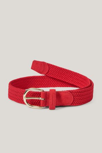 OPASEK GANT ELASTIC BRAIDED BELT BRIGHT RED