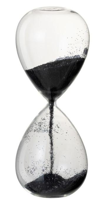 Skleněné přesýpací hodiny Hourglass - Ø 13*32 cm 97633