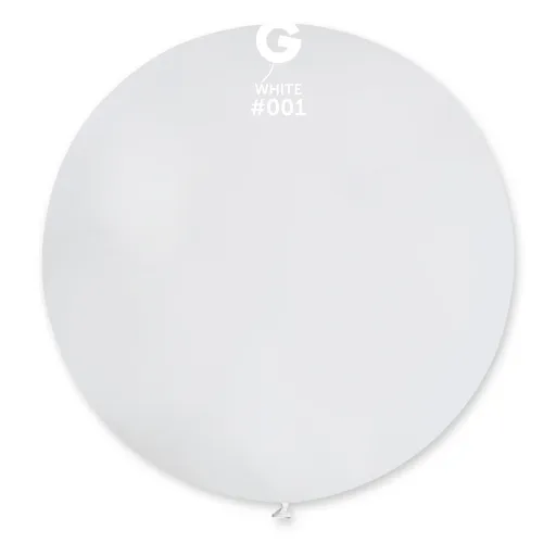 Svet balonku Kulatý pastelový balónek 80 cm bílý 25 ks