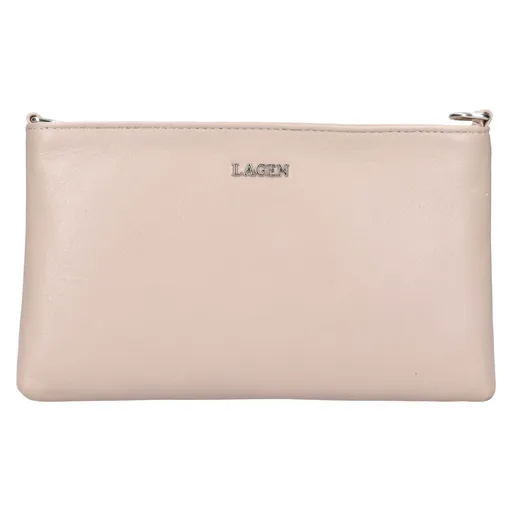 Menší dámská crossbody kabelka Lagen Polia - béžová