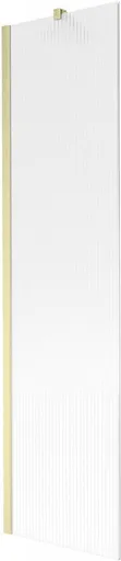 MEXEN/S Next vanová zástěna FIX 50 x 150, proužky, zlatá kartáčovaná 895-050-000-00-09-55