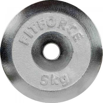 Fitforce PLC 5 KG x 30 MM Nakládací kotouč, stříbrná, velikost