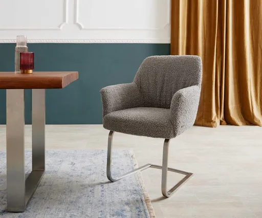 Jídelní židle Xana-Flex s područkami konzolová podnož plochá