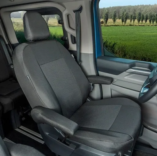Přesné autopotahy Ford Transit / Tourneo Custom 2024- (řidič)