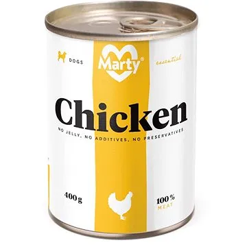 MARTY Essential pro psy ze 100 % masa kuře 400g (8595174340042)
