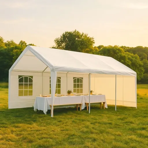 Univerzální párty stan 6×4 m, PE 180 g/m², boční stěny zip