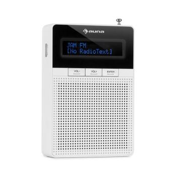 Auna DigiPlug FM, rádio do zásuvky, FM, BT, LCD displej, bílé