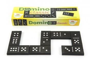 Classic Domino 28ks společenská hra plast v krabičce 21x6x3cm