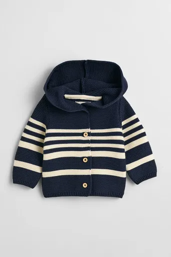 KARDIGAN GANT BRETON STRIPED CARDIGAN MARINE