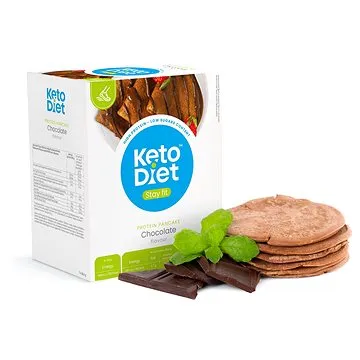 KetoDiet STAY FIT Proteinová palačinka - příchuť čokoláda (7 porcí) (8594181013086)