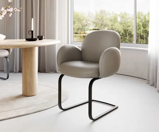 Jídelní židle Nube-Flex s područkami konzolová podnož plochá