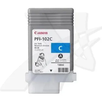 CANON PFI-102 C - originální cartridge, azurová, 130ml