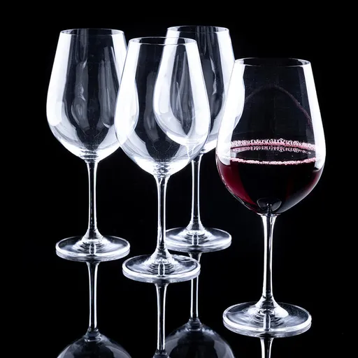 Sada 4 ks křišťálových sklenic na červené víno 690 ml