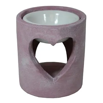 Aroma lampa srdce beton růžová (9000453)