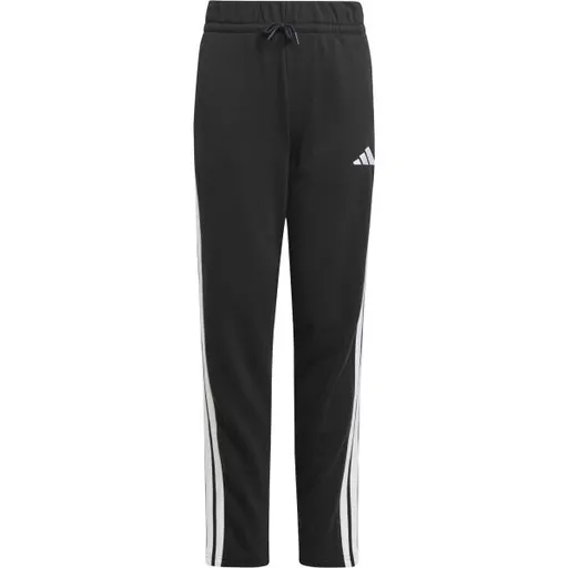 adidas ESSENTIALS 3-STRIPES FLEECE PANTS Juniorské tepláky, černá, velikost