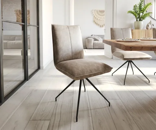 Jídelní židle Lelio-Flex křížová podnož zúžená černá