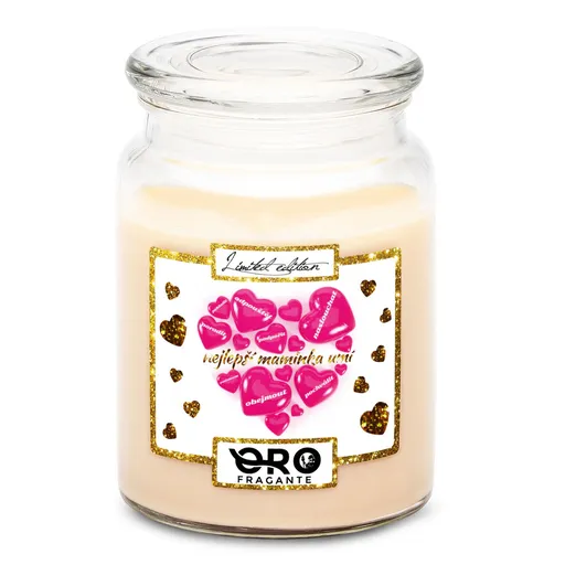 Svíčka Nejlepší maminka umí (Vůně svíčky: Vanilka)