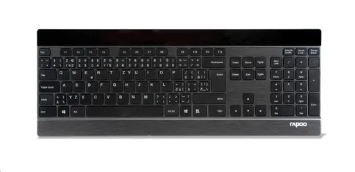 RAPOO klávesnice E9270p 5G Wireless 2 Block Metal Keyboard Black CZ/SK