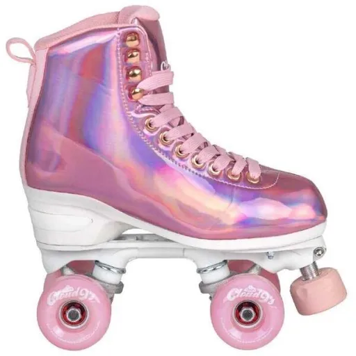 Powerslide CHAYA QUAD MELROSE ELITE SPACE HOLOGRAPHIC Retro kolečkové brusle, růžová, velikost