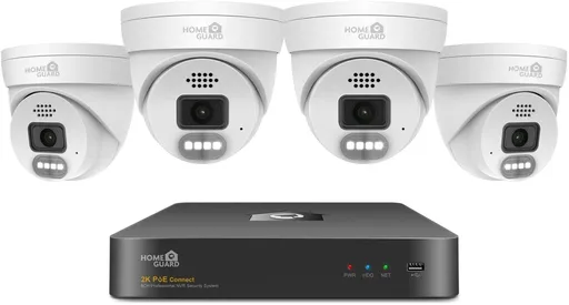 iGET HOMEGUARD HGNVK84804 - kamerový PoE set 2K NVR 8CH + 4x venkovní kamera se zvukem
