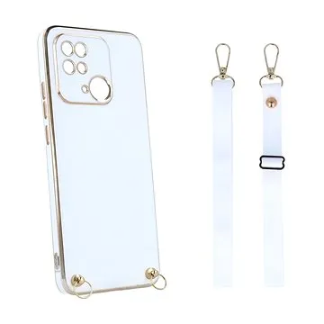 TopQ Kryt Xiaomi Redmi 10C Fancy bílý se šňůrkou 94479 (94479)