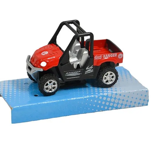 Kovové auto BUGGY 8 cm - žltá
