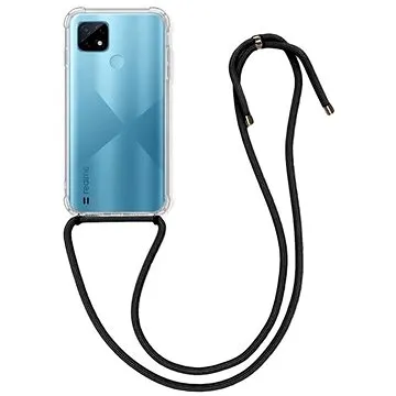 TopQ Realme C21 silikon s černou šňůrkou průhledný 67297 (Sun-67297)