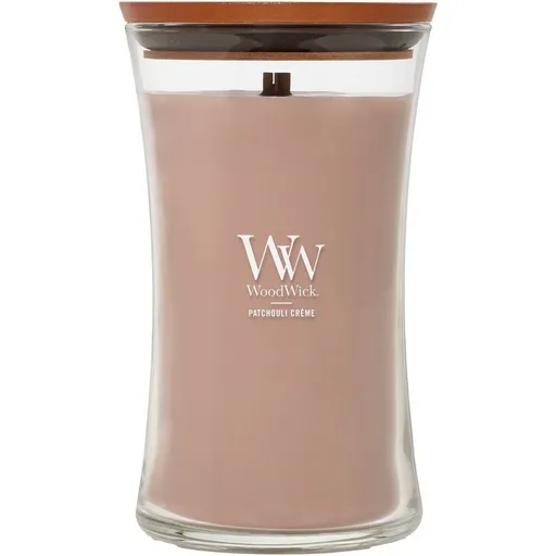 WoodWick Vonná svíčka váza velká Patchouli Creme, 609 g