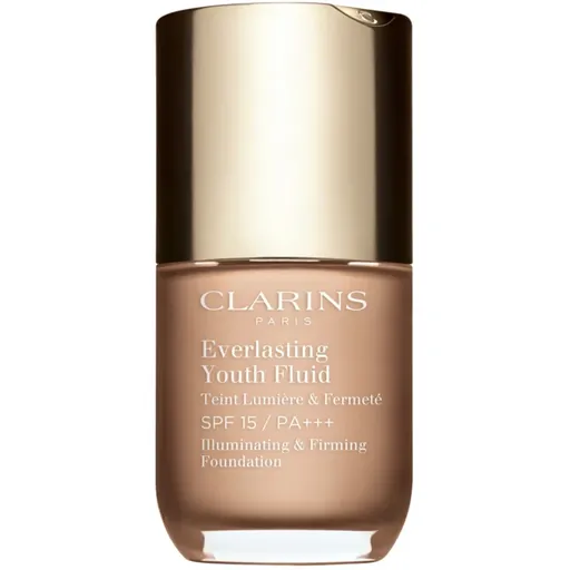 Clarins Everlasting Youth Fluid Foundation rozjasňující make-up SPF 15 odstín 107 Beige 30 ml