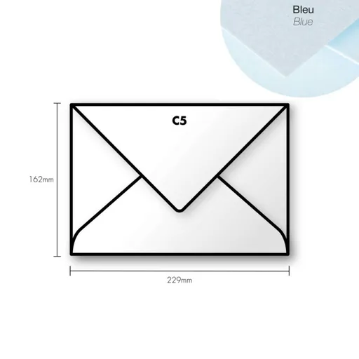 Papírová obálka Pollen C5 162x229mm – Blue