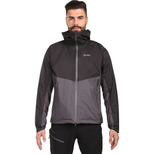 KILPI HURRICANE Pánská hardshellová bunda, černá, velikost XXXL